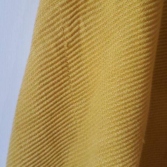 MUSTARD YELLOW GOLD WRAP SCARF FRINGE 29" by 72" - Picture 5 of 5